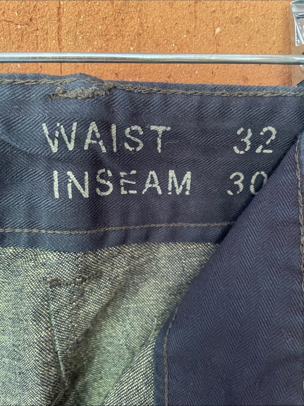 $395 RRL navy Cargo pant - Picture 5 of 8